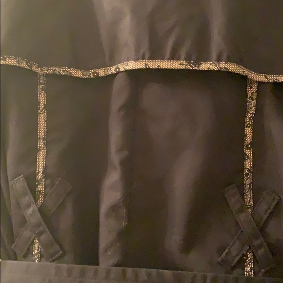 Jason Wu for Target black trench coat w/pink lace - Picture 6 of 8